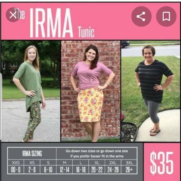 LuLaRoe Irma Tunic - Picture 6 of 8